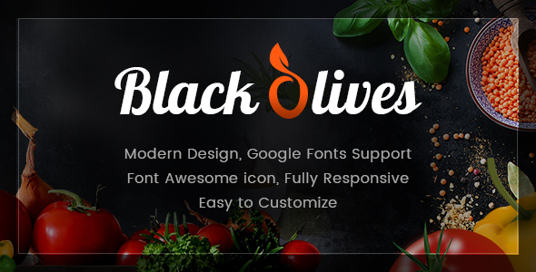 Blackolive - Restaurant One Page HTML