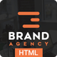 Brand Agency - One Page HTML Bootstrap Template for Agency, Startup, Corporate
