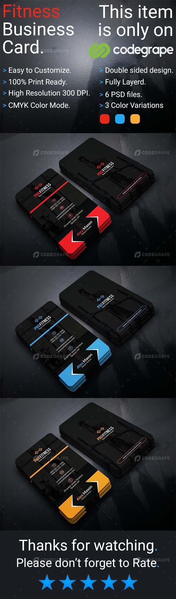 Fitness Business Card Vol- 2