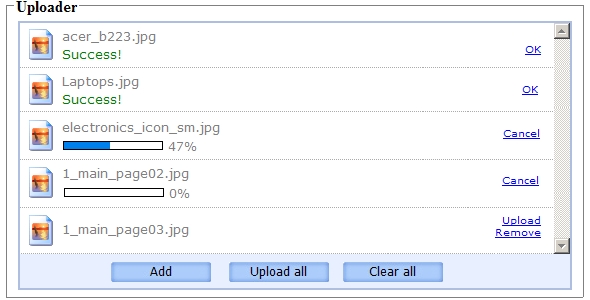 PHP AJAX Multiple File Upload Control