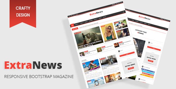 Extra News - Responsive Bootstrap Template