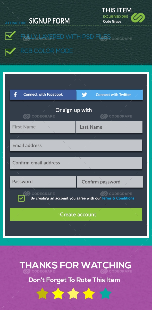 Attractive Signup Form