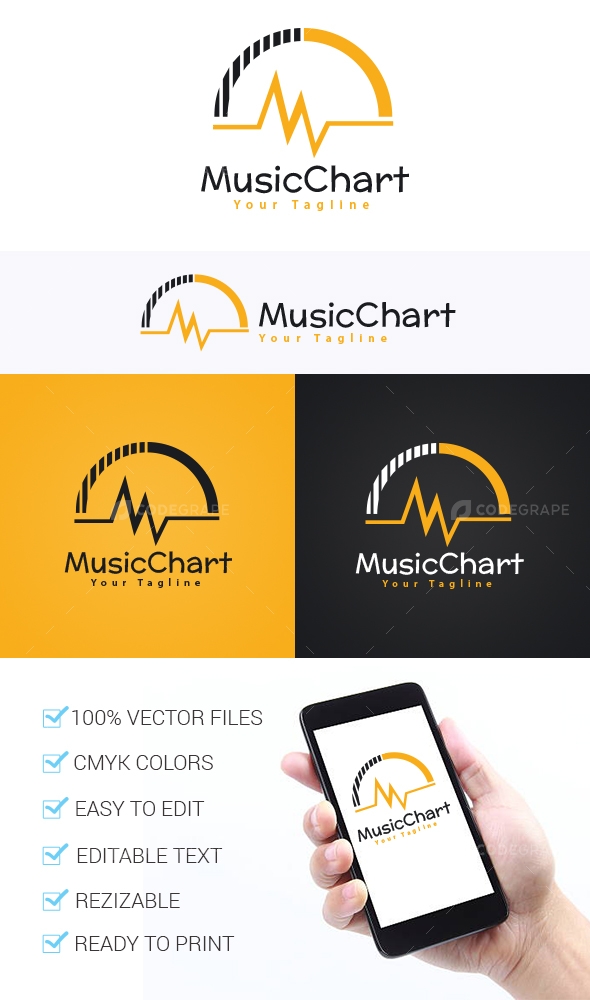 Music Chart Logo Template
