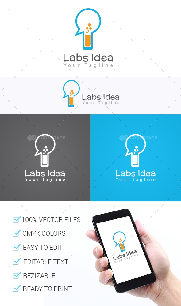 Labs Idea Logo Template