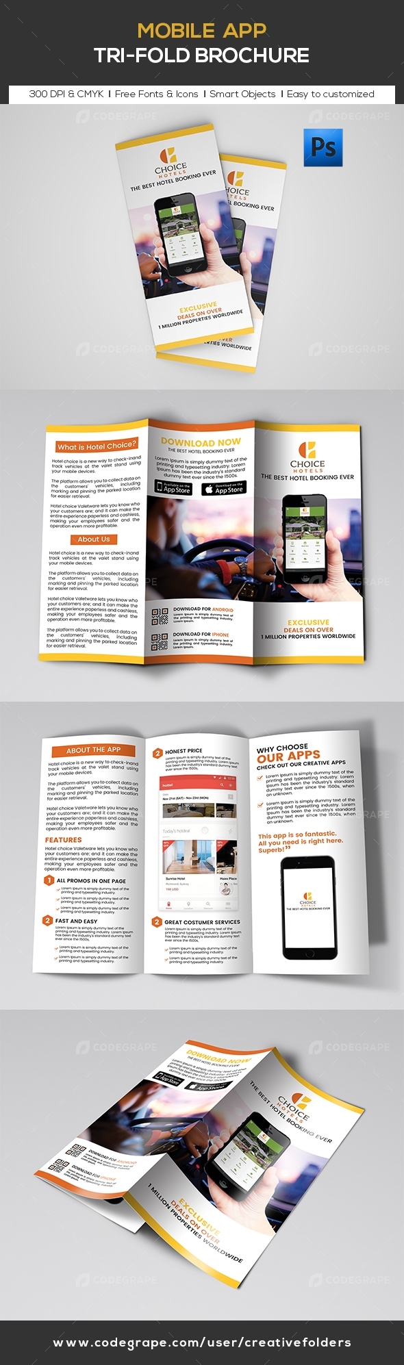 Mobile App Trifold Brochure