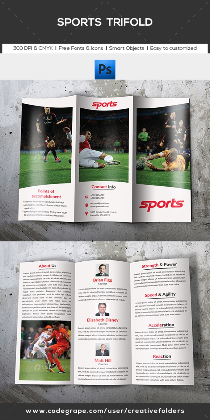Sports Tri-fold Brochure