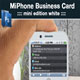 MiPhone Business Card Mini Edition White