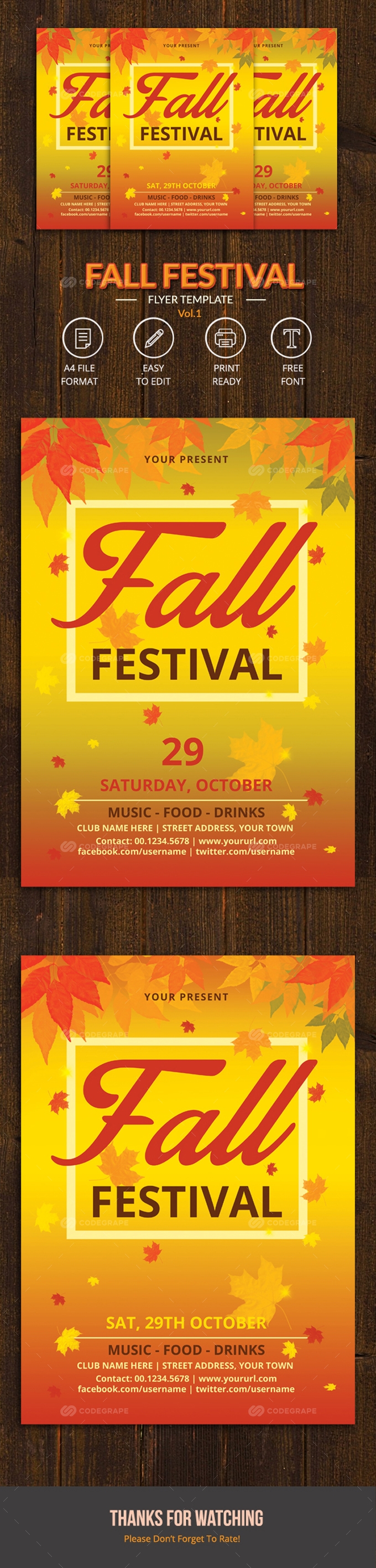 Fall Festival Flyer Vol.1