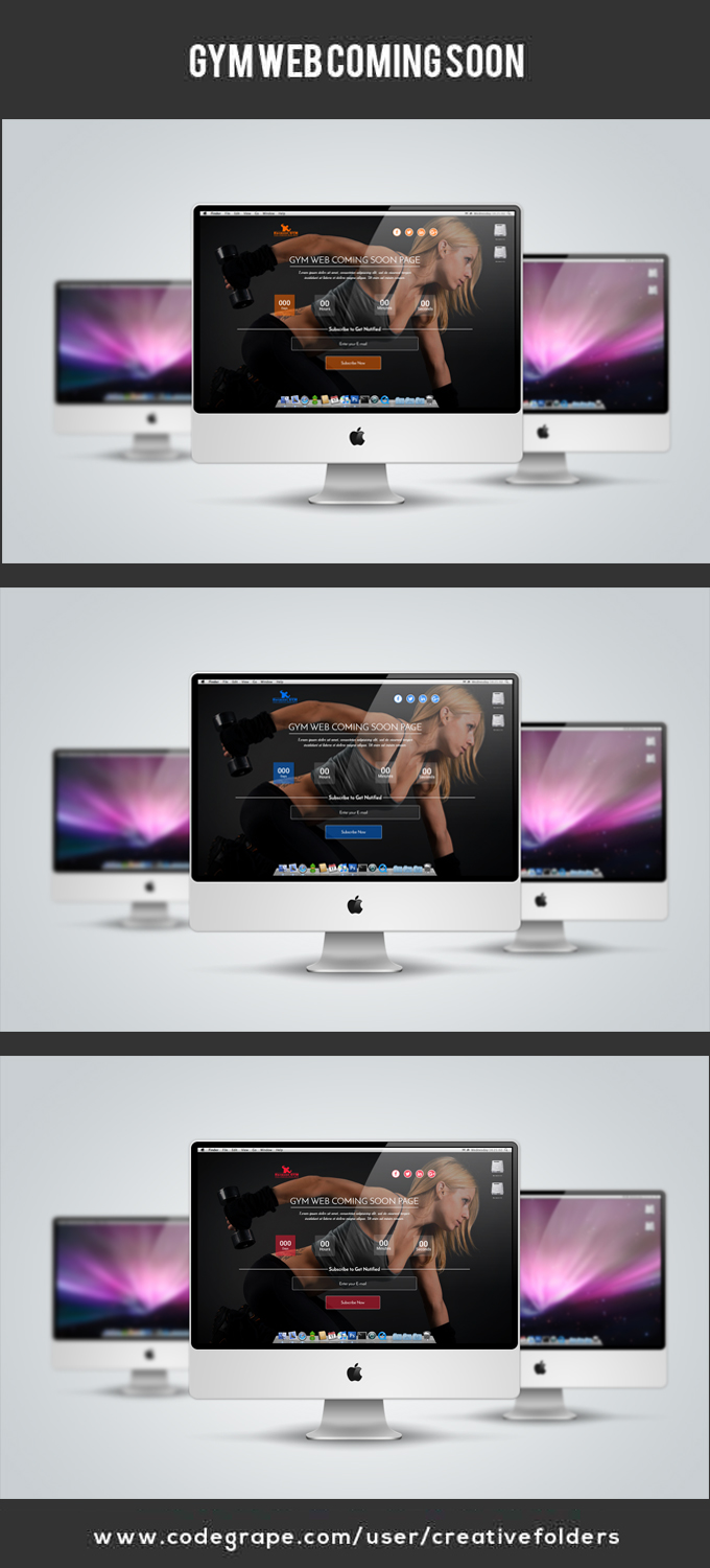 Coming Soon Page PSD Template