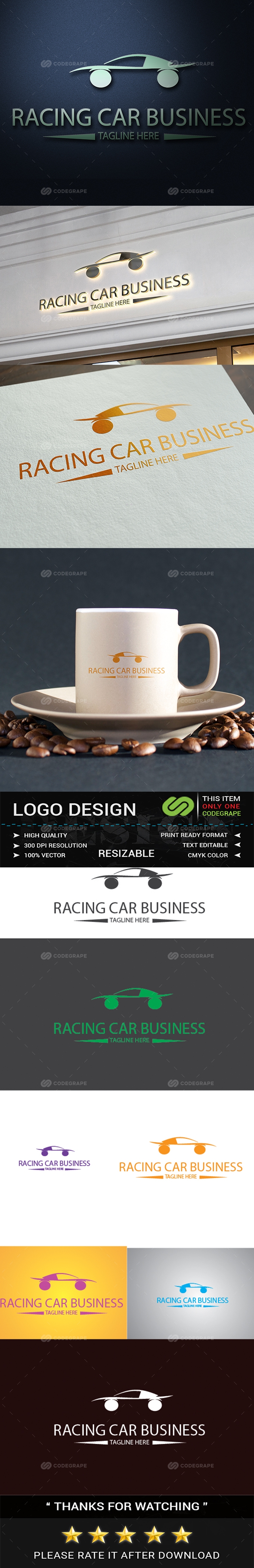 Car Racing Logo