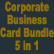 Corporate Business Card Bundle 5 in 1