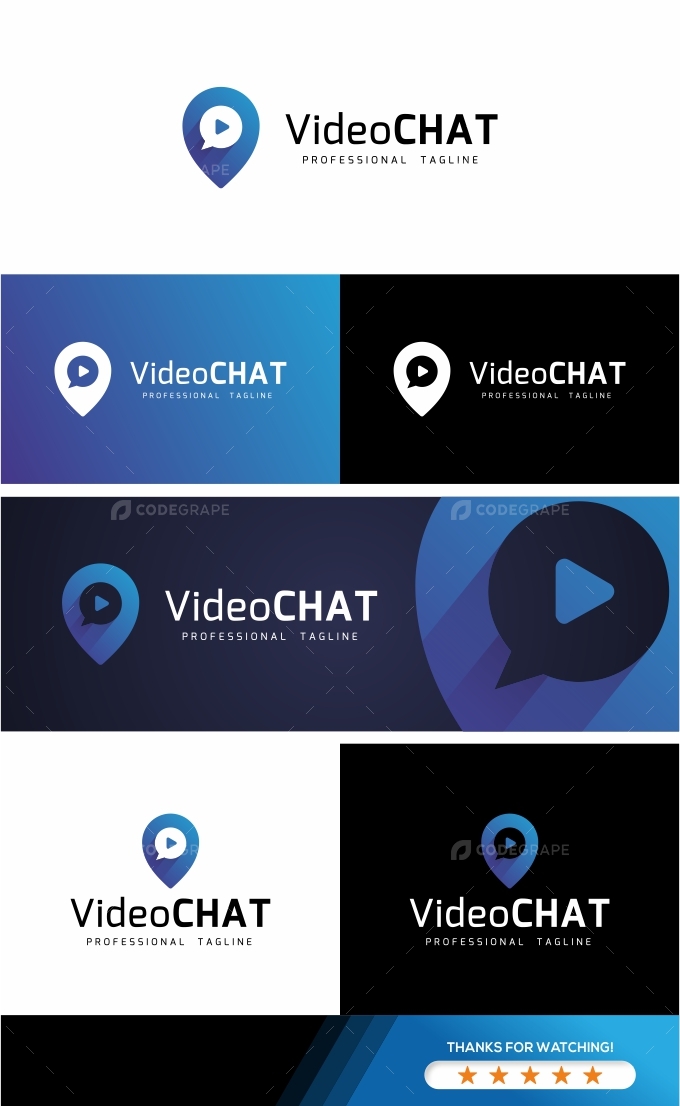 Video Chat  Logo Templates