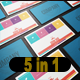 5 in 1 Corporate Business Card Bundle V. 25