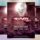 Halloween Party Flyer with Free Social Media Banner