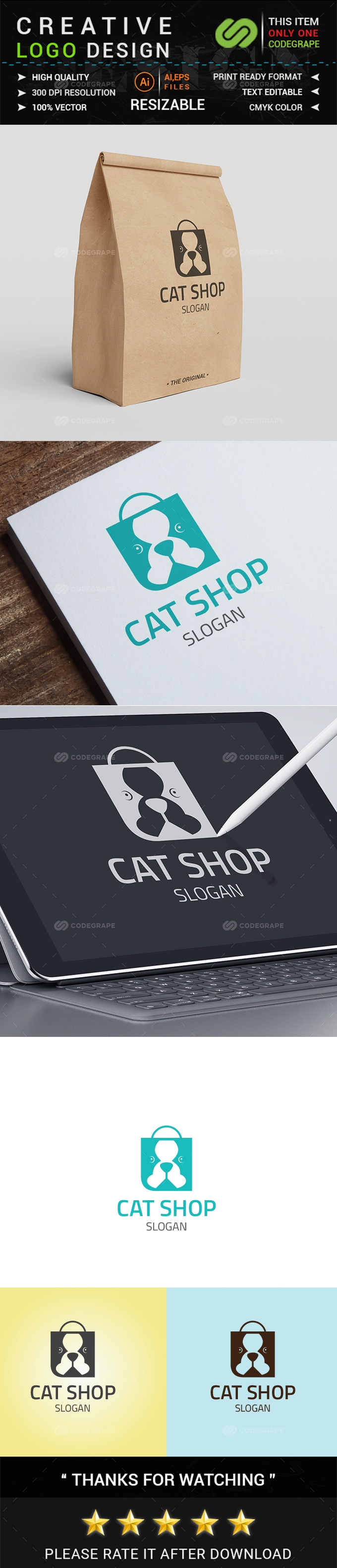Cat Shop Logo