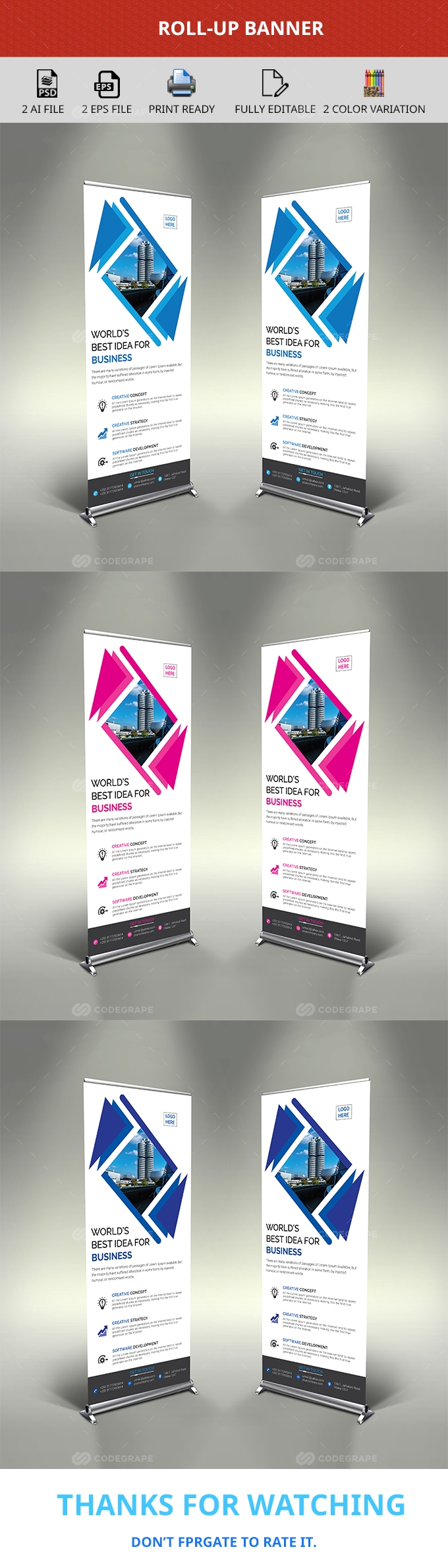 Creative Roll Up Banner