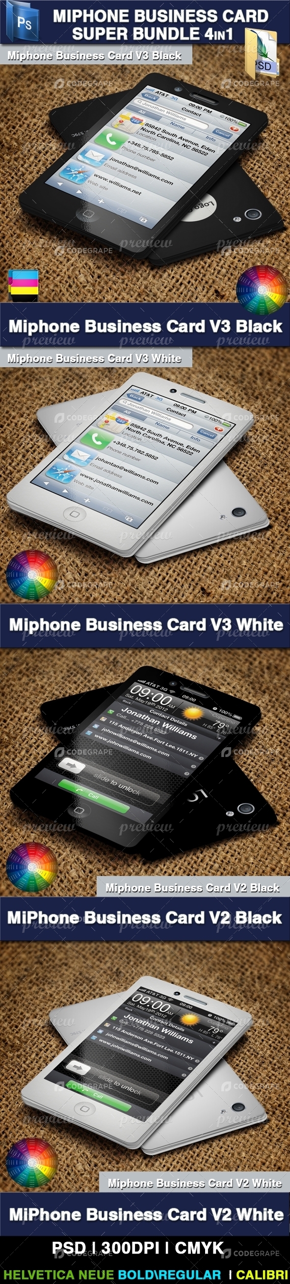 Miphone Business Card Super Bundle 4in1