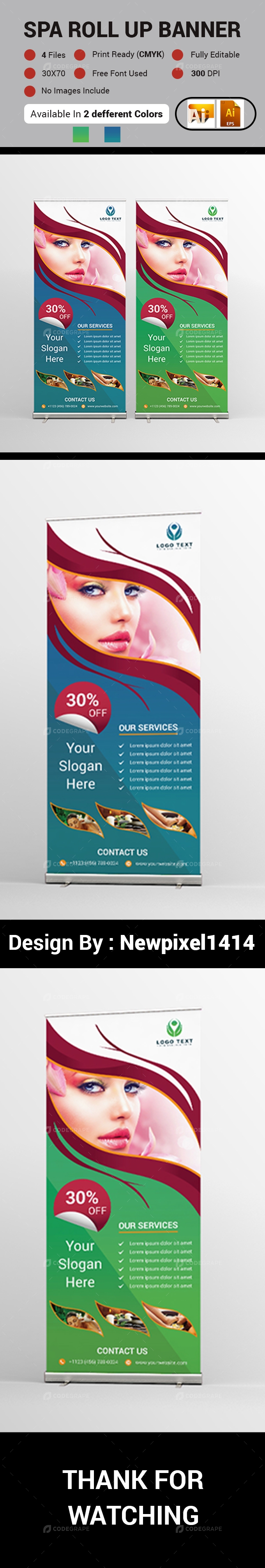 Spa Roll Up Banner