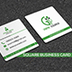 Exclusive Square Business Card
