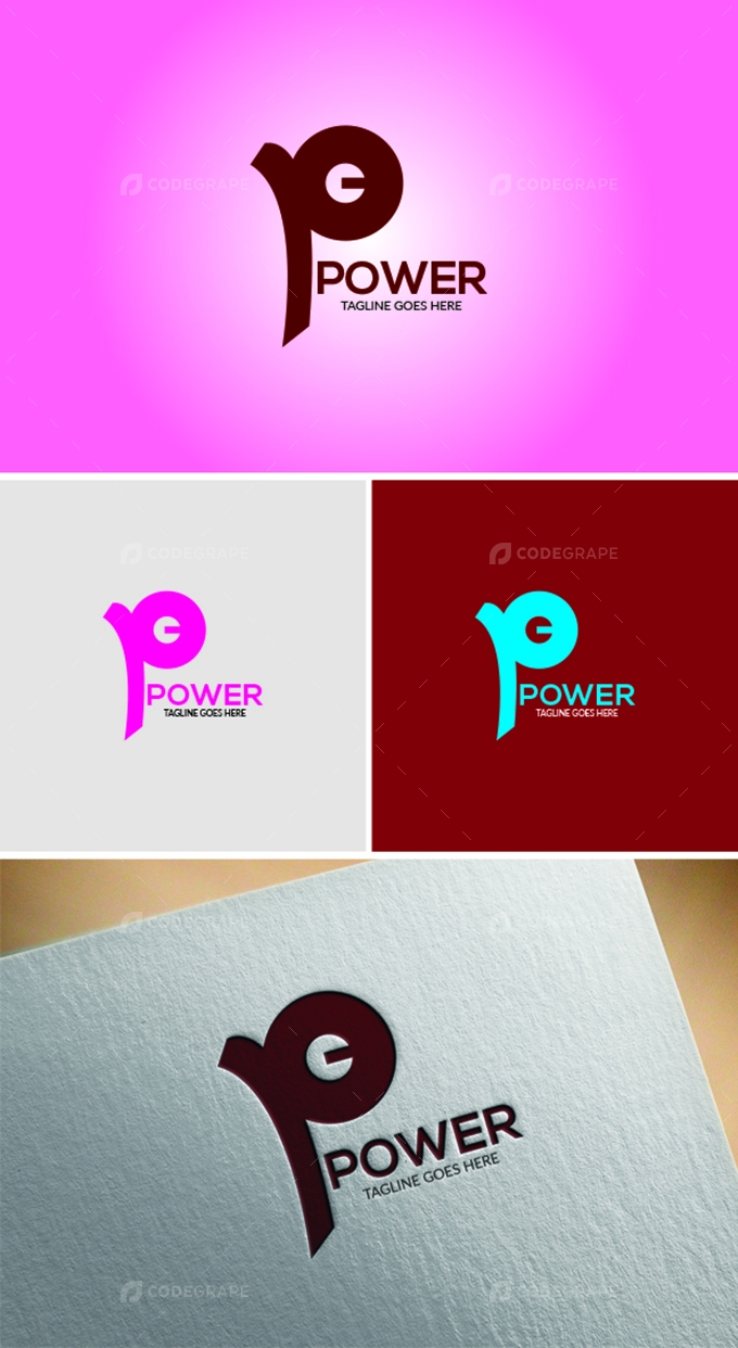 Power P Letter Logo