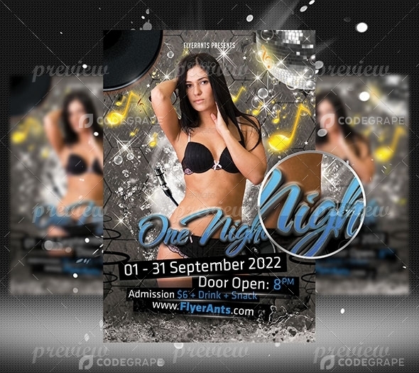 One Night Flyer Template