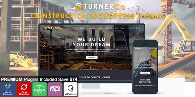 Turner - Construction & Architecture WordPress Theme