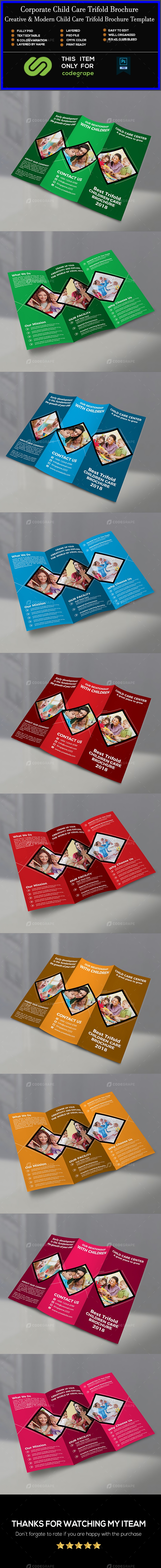 Children Care Trifold Brochure