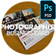 Creative Photographer QR Business Card