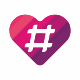 Hashtag Love Logo
