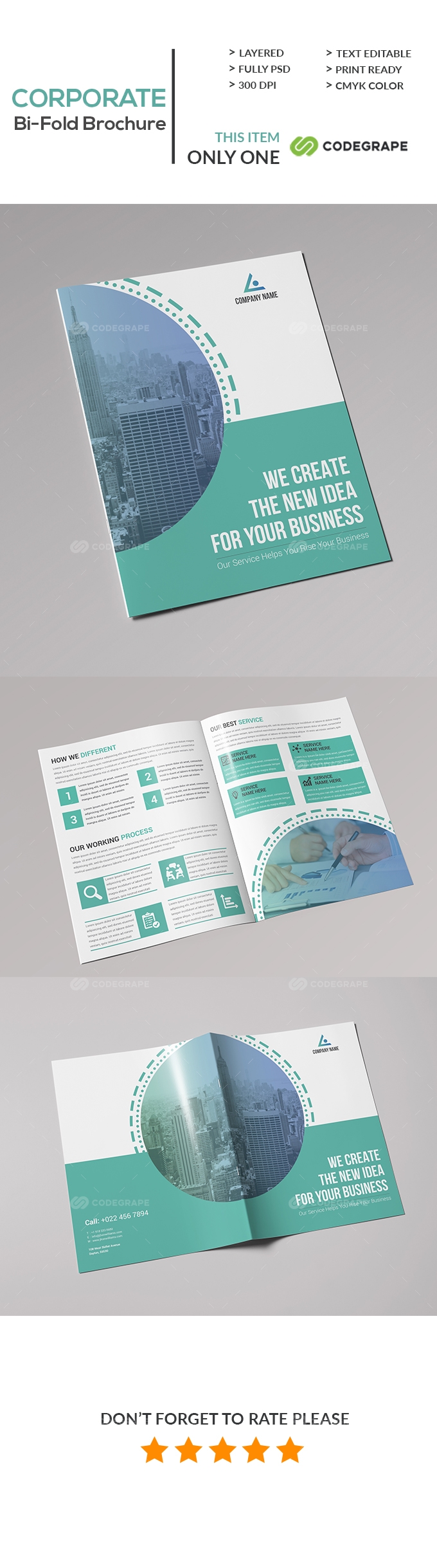 Corporate Bi-Fold Brochure