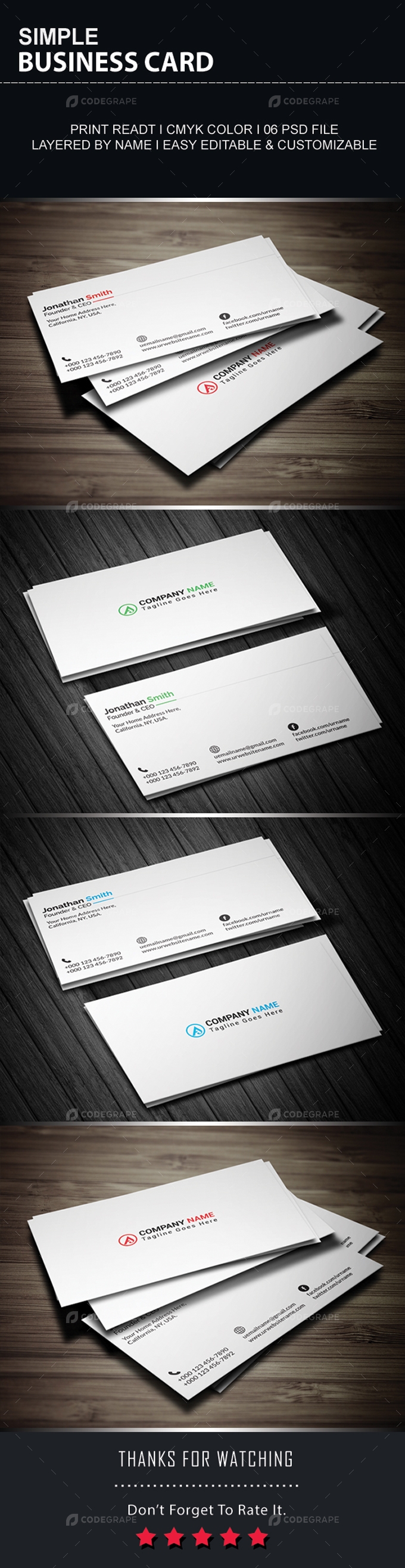 Simple Business Card