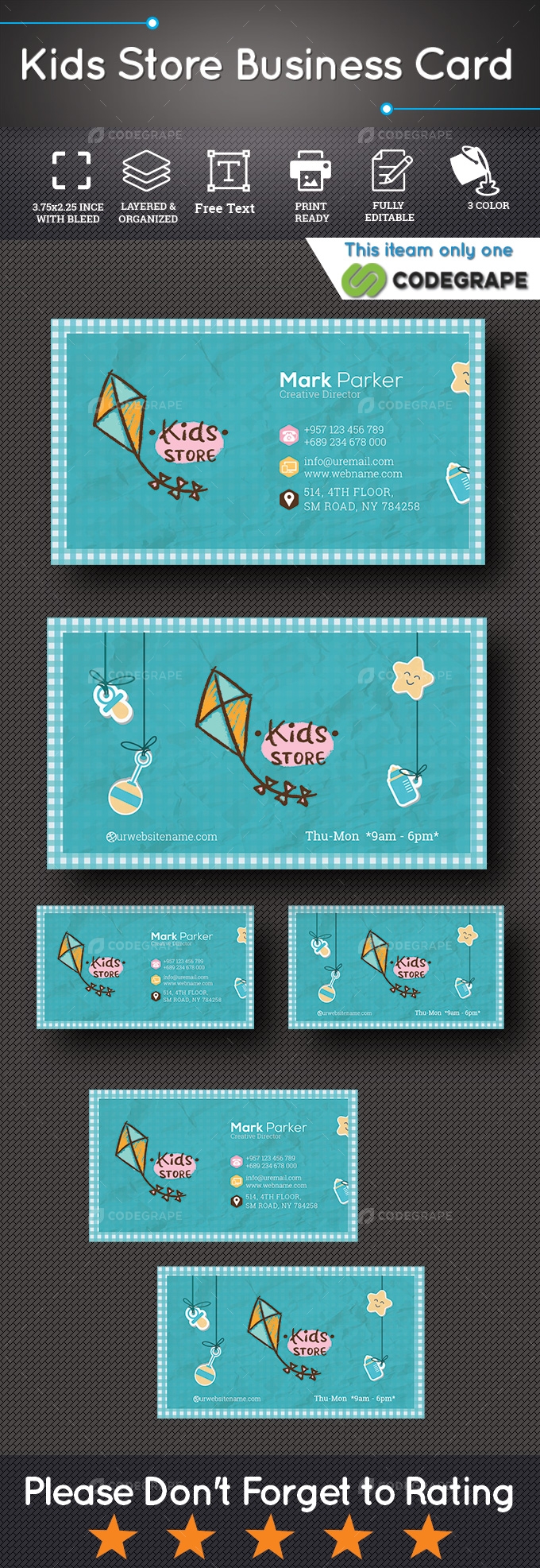Kids Store Business Card