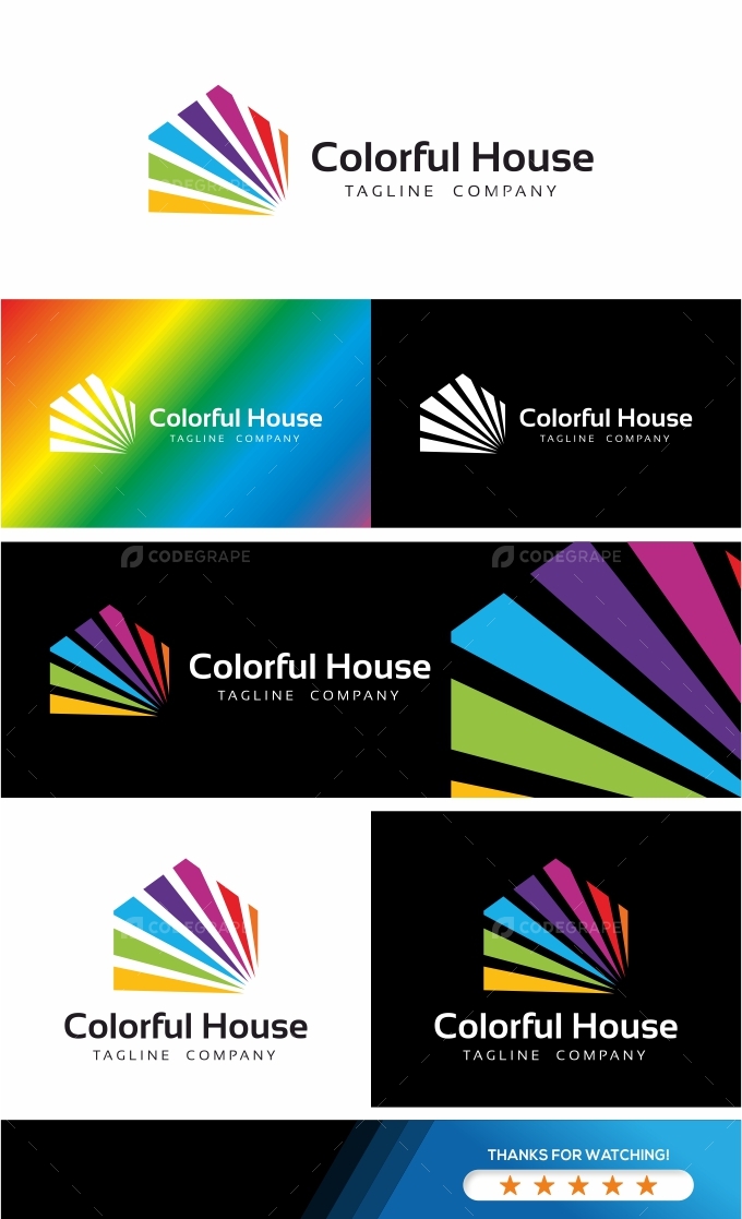 Colorful House Logo