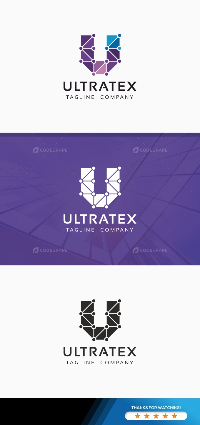 Ultratex - U Letter Logo