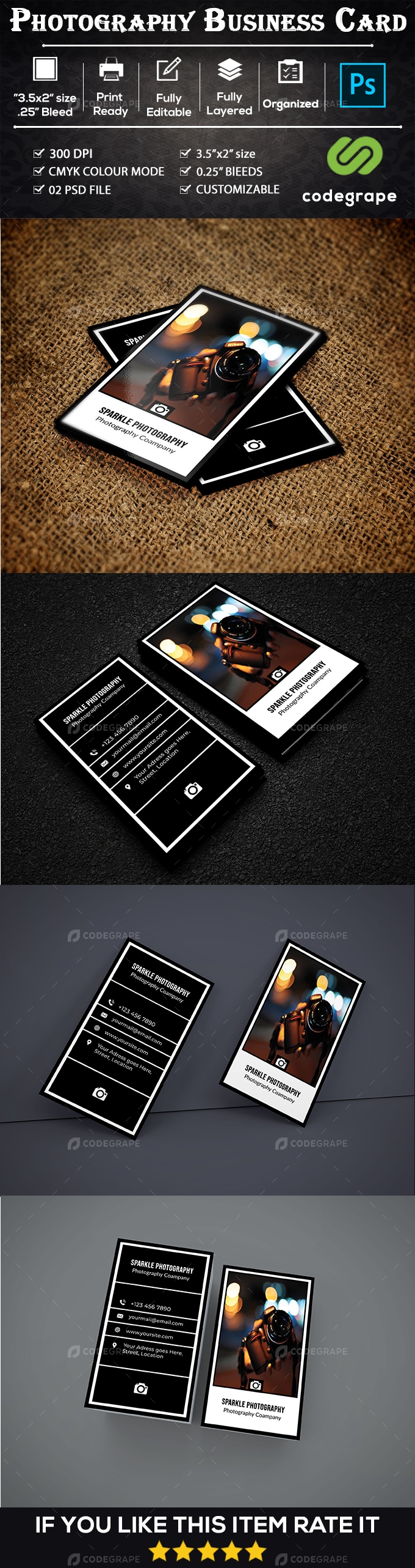 Photography Company Business Card