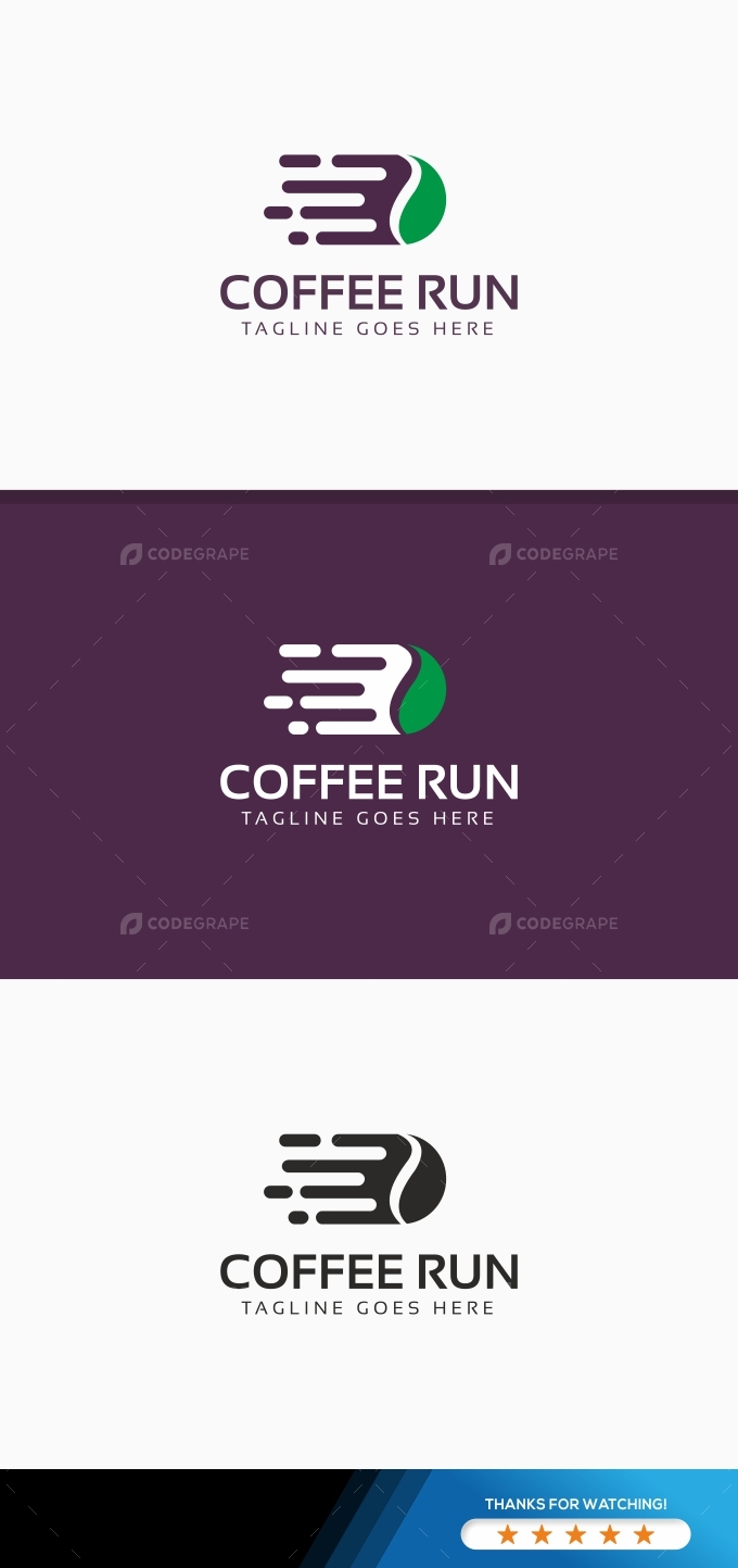 Coffee Running Logo