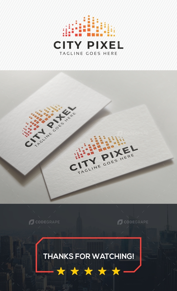 City Pixel Logo