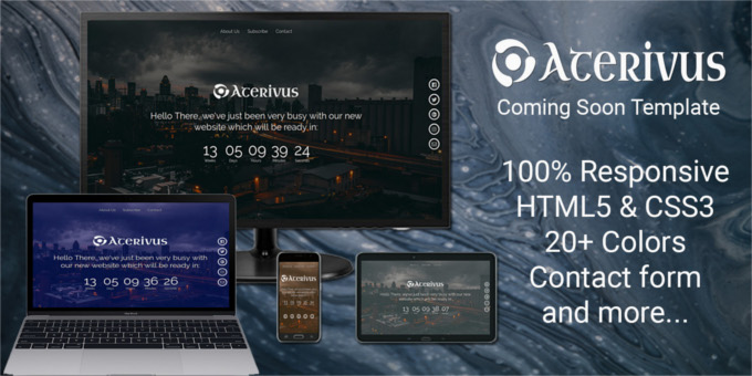 Aterivus - Coming Soon Template