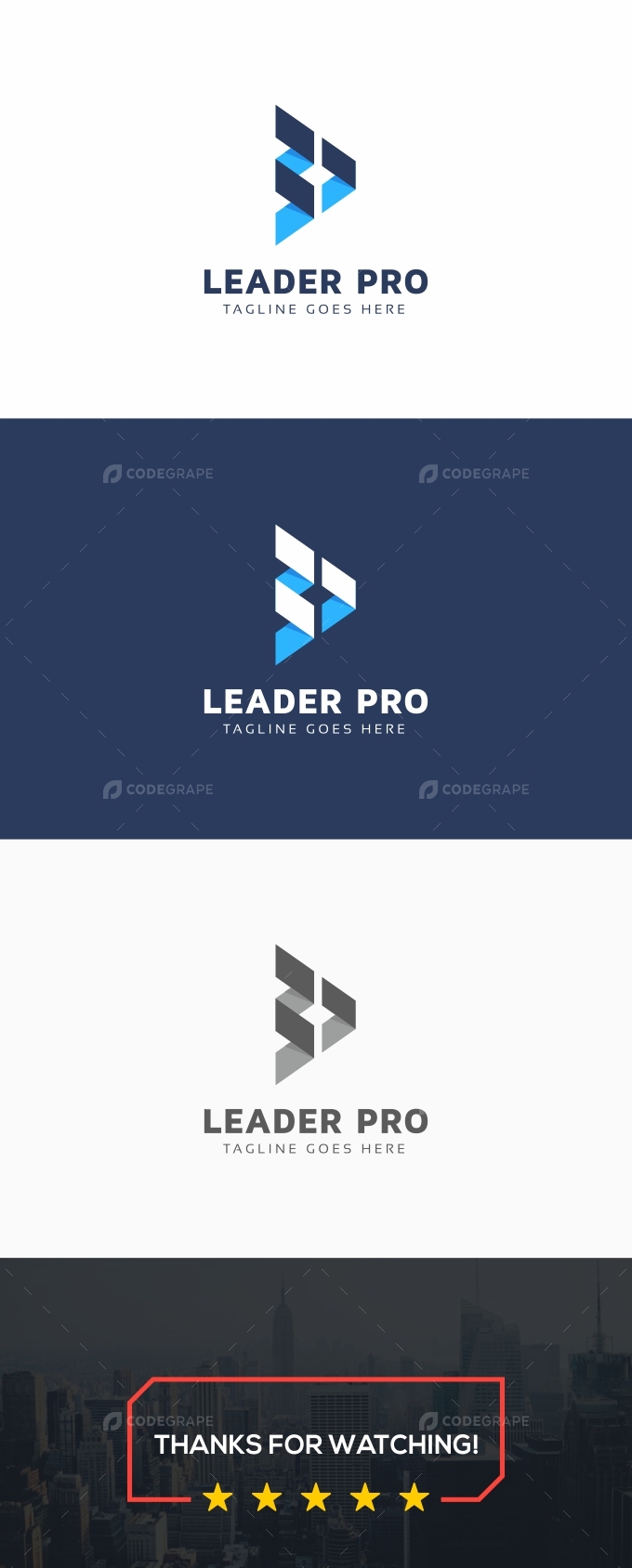 Leader Pro Arrows Logo