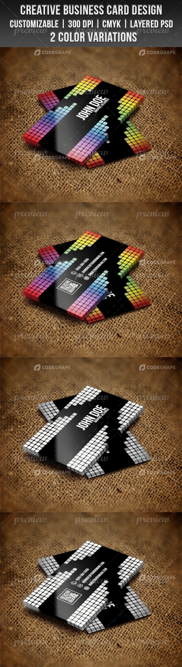 Creative Squares Business Card