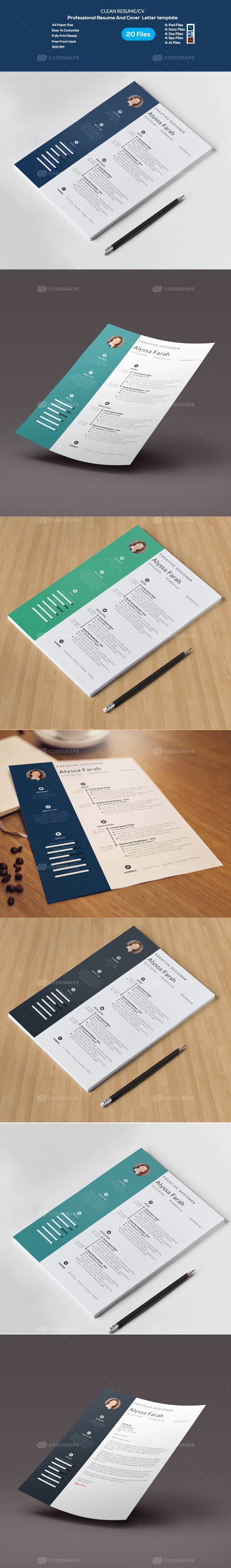 Resume Template With Cover Letter