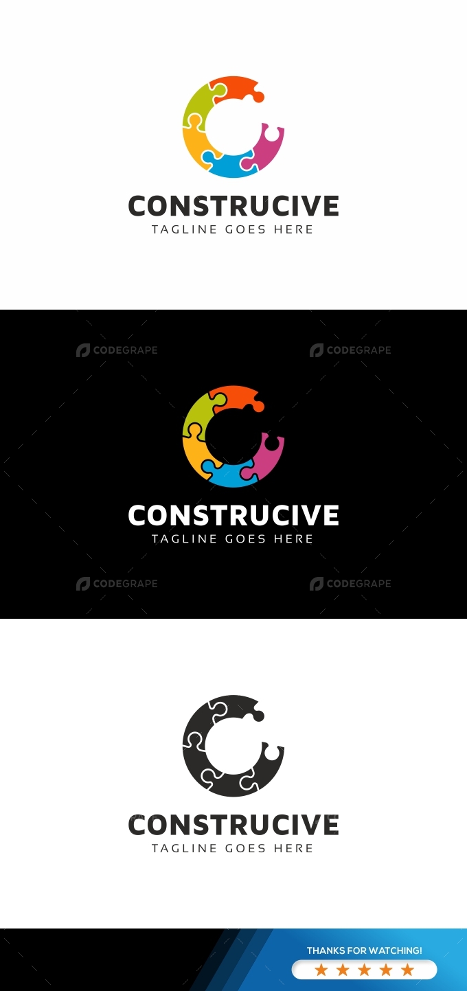 Construcive C Letter Logo