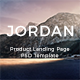Jordan - Product Landing Page PSD Template