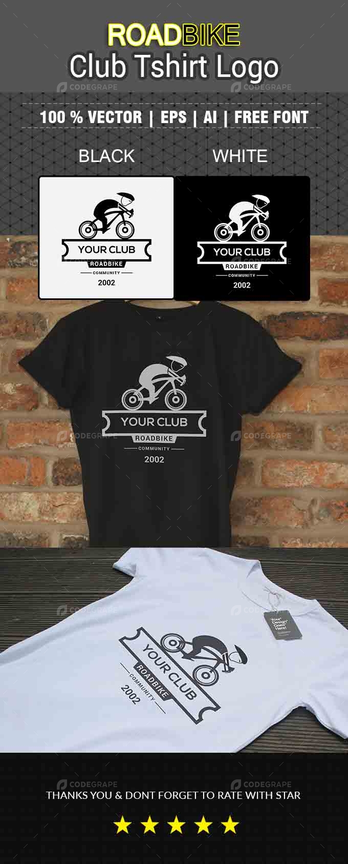 Road Bike Club Community Logo and T-shirt