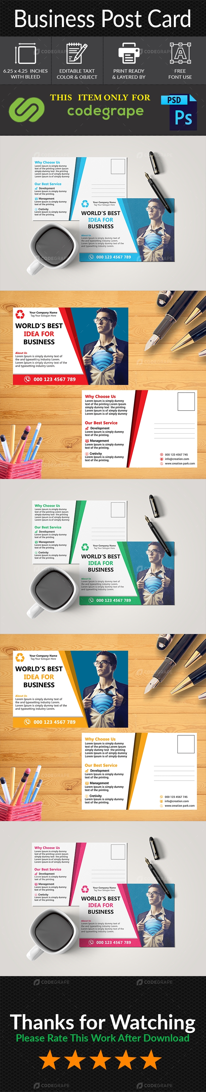 Clean Business Post Card