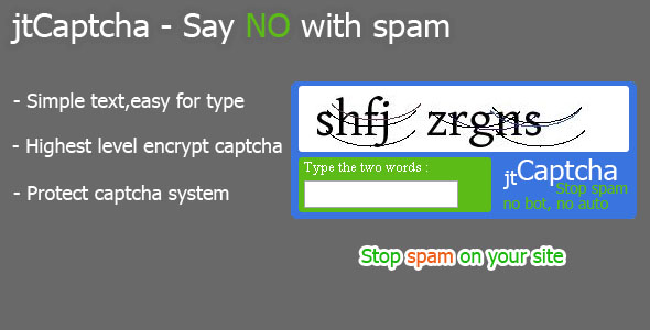 jtCaptcha - Say NO with spam - Wordpress Plugin