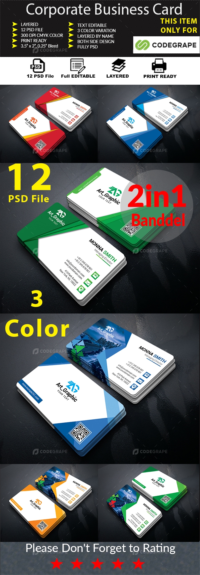 Business Card Bundle 2 in 1