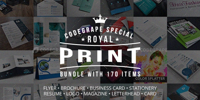 Royal Print Templates Bundle with 170 Items - Only $19