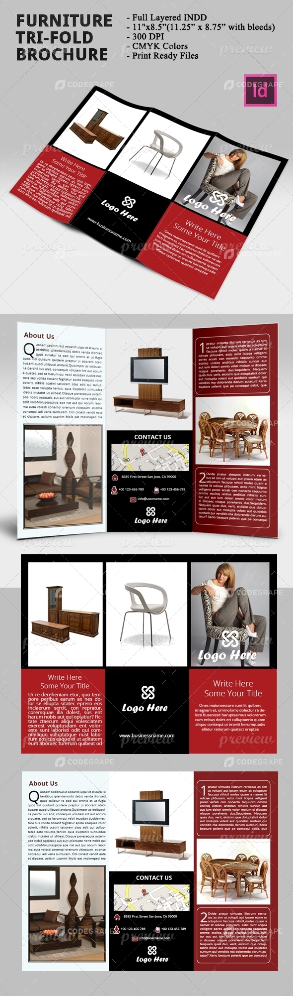 Furniture Tri-Fold Brochure