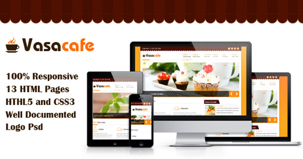 Vasacafe - HTML5 Template & CSS3
